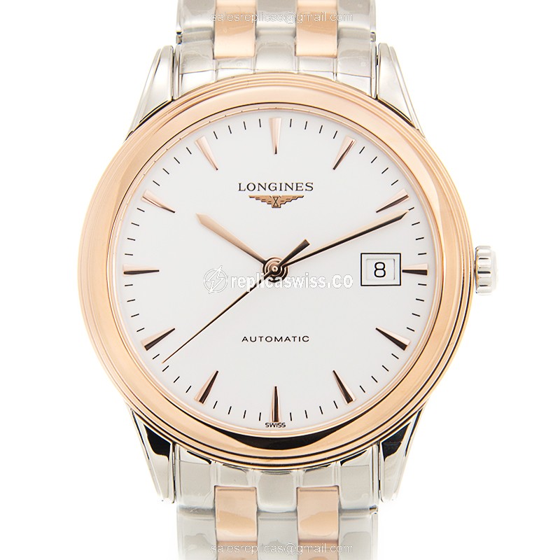 Longines L4.874.3.92.7 FLAGSHIP Automatic 18kt Rose Gold & Steel