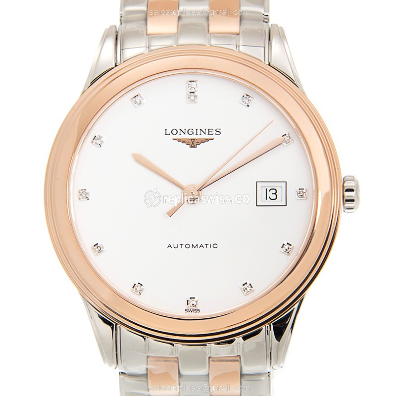 Longines L4.874.3.99.7 FLAGSHIP Automatic 18kt Rose Gold & Steel
