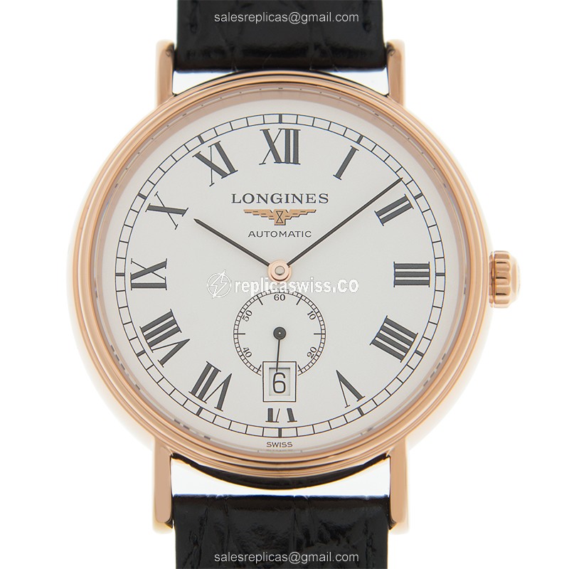 Longines L4.905.1.11.2 PRESENCE Automatic Gold-Plated & Stainless Steel