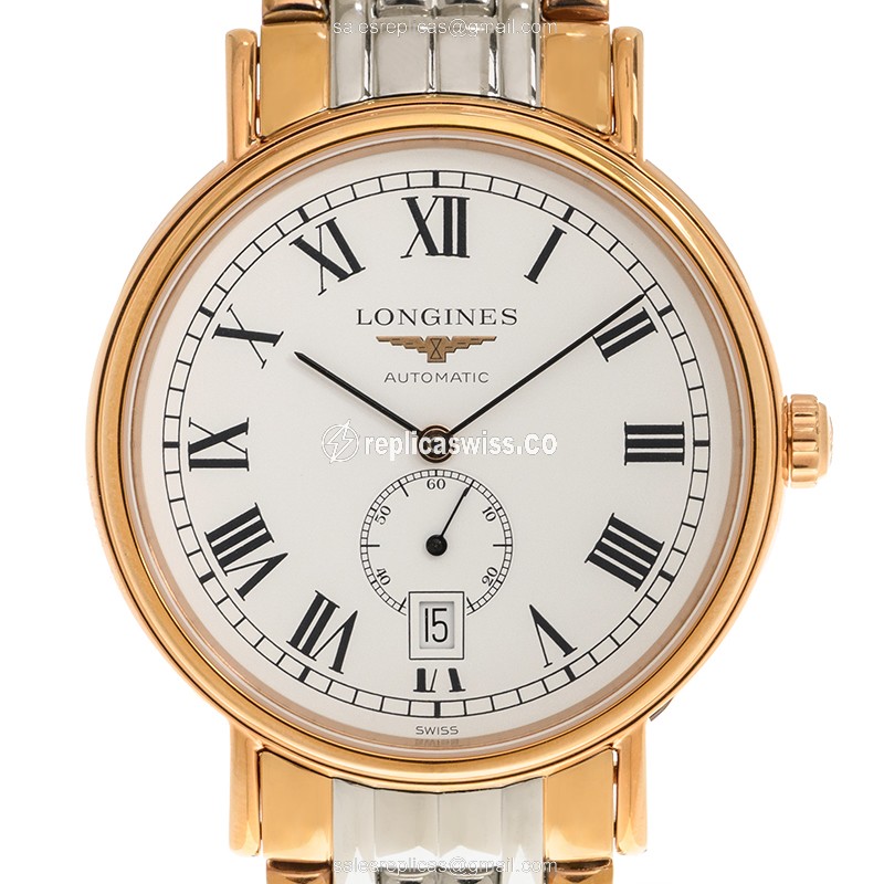 Longines L4.905.1.11.7 PRESENCE Automatic Gold-Plated & Stainless Steel