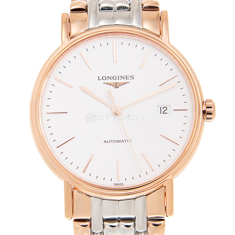 Longines L4.921.1.12.7 PRESENCE Automatic 18kt Rose Gold & Steel
