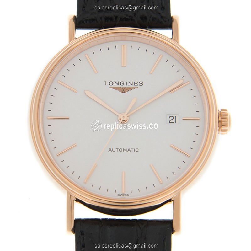 Longines L4.922.1.12.2 PRESENCE Automatic 18kt Rose Gold