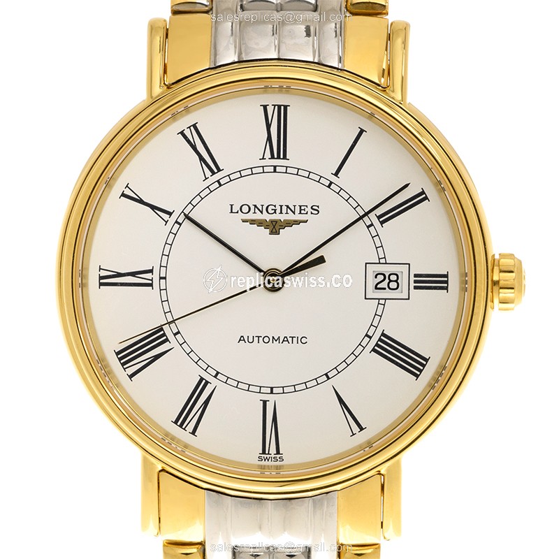 Longines L4.922.2.11.7 PRESENCE Automatic Gold-Plated & Stainless Steel