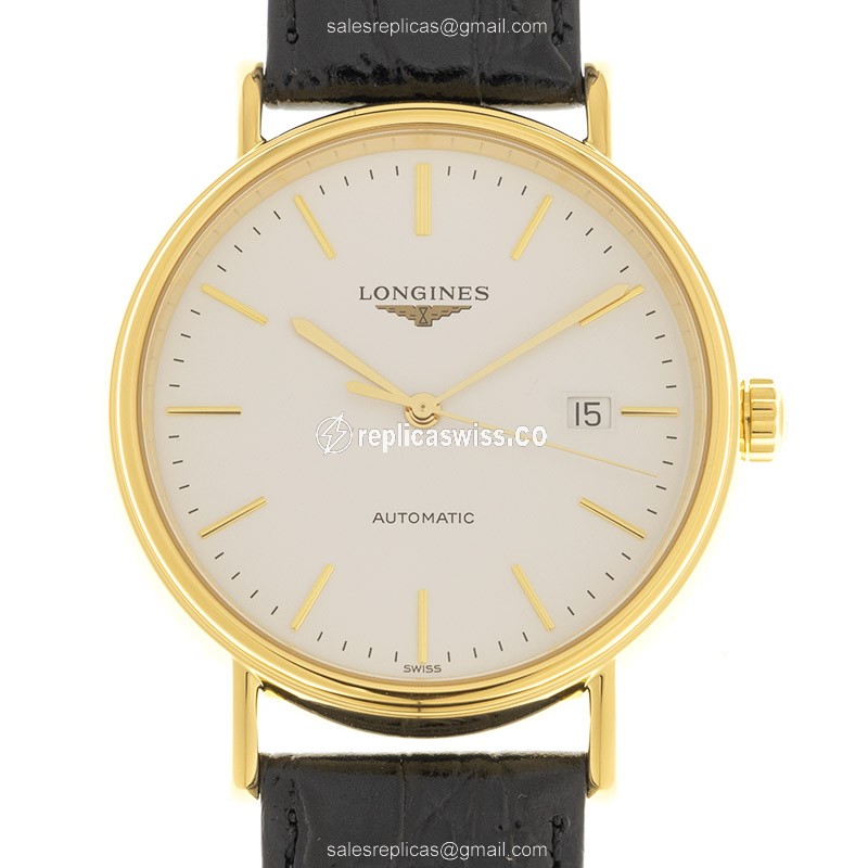 Longines L4.922.2.12.2 PRESENCE Automatic Gold-Plated & Stainless Steel