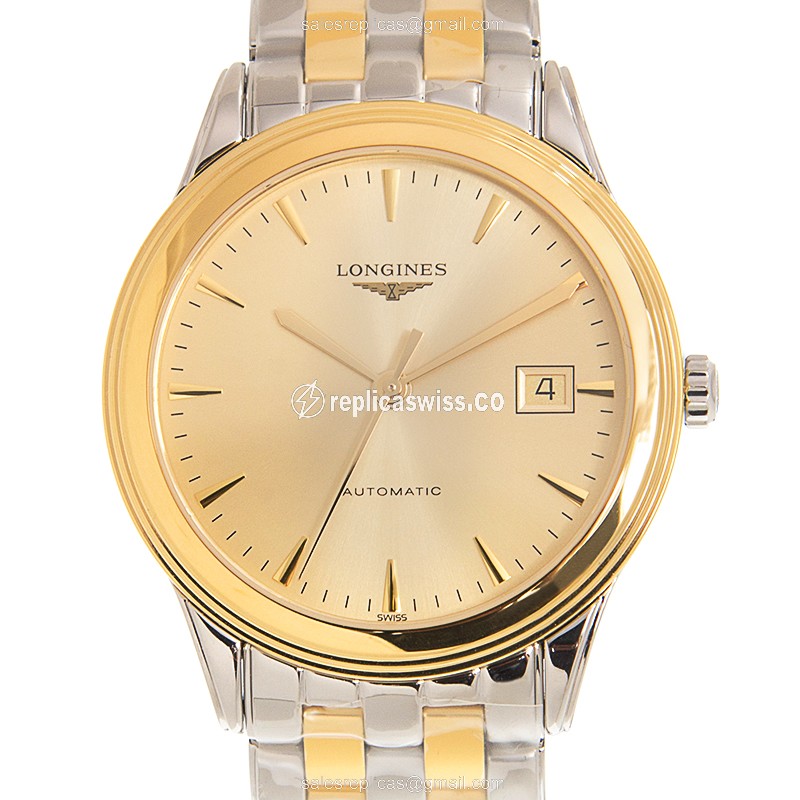 Longines L4.974.3.32.7 FLAGSHIP Automatic Gold-Plated & Stainless Steel