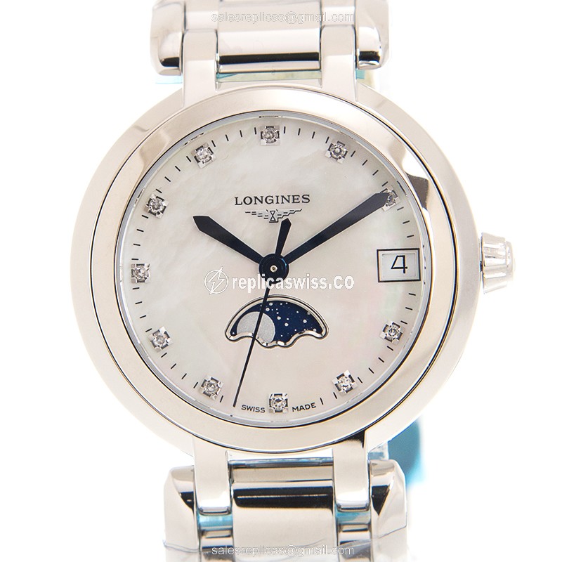 Longines L8.115.4.87.6 PRIMA LUNA Quartz Stainless Steel