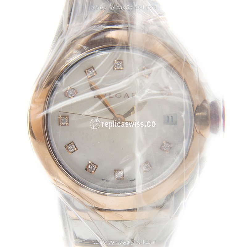 Bulgari LU36WSPGSPGD/11 Automatic 18kt Rose Gold & Steel