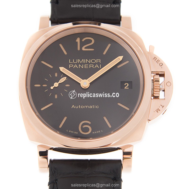 Panerai PAM00908 LUMINOR Automatic 18kt Rose Gold