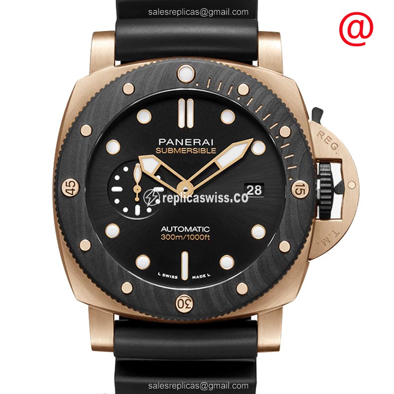 Panerai PAM01070 SUBMERSIBLE Automatic 18kt Rose Gold & Steel