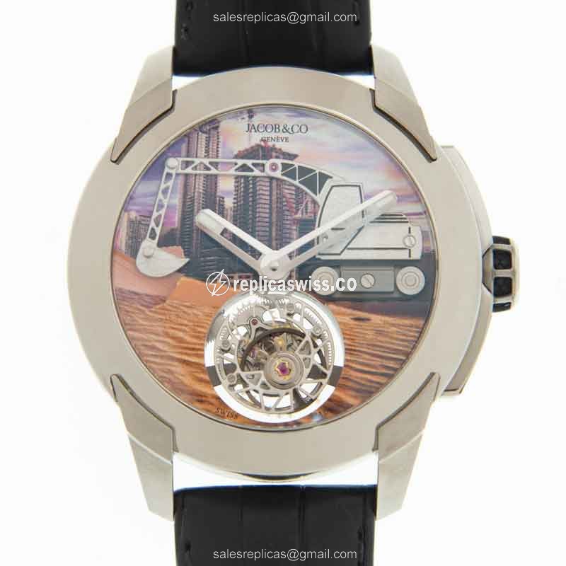 Jacob & Co PI422.20.AB.AB.ACA4D PIONEER Manual Wind Titanium
