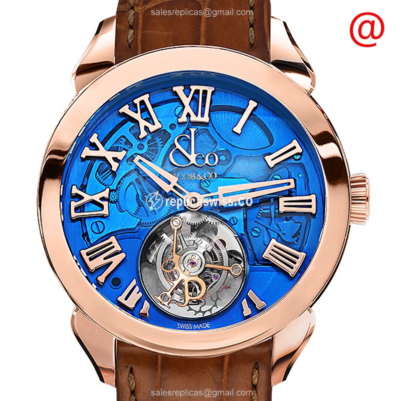 Jacob & Co PT520.40.NS.QB.A PALATIAL Manual Wind 18kt Rose Gold
