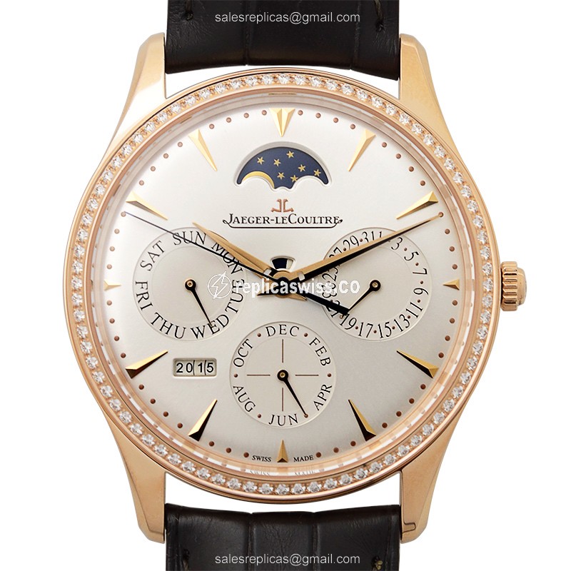 Jaeger-Lecoultre Q1302501 MASTER ULTRA THIN Automatic 18kt Rose Gold & Diamonds