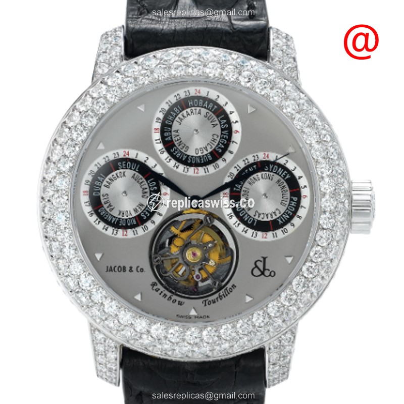 Jacob & Co R2WGDC Manual Wind 18kt White Gold & Diamond