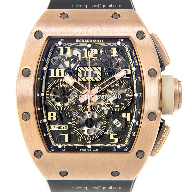 Richard Mille RM011AORG Automatic 18kt Rose Gold