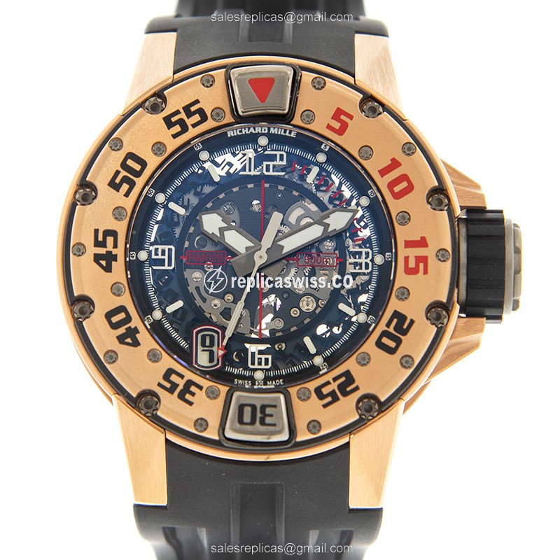 Richard Mille RM028-RG DIVERS Automatic 18kt Rose Gold