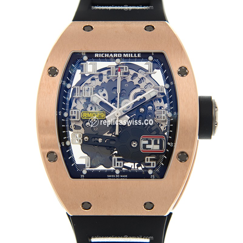 Richard Mille RM029-RG OVERSIZE DATE Automatic 18kt Rose Gold