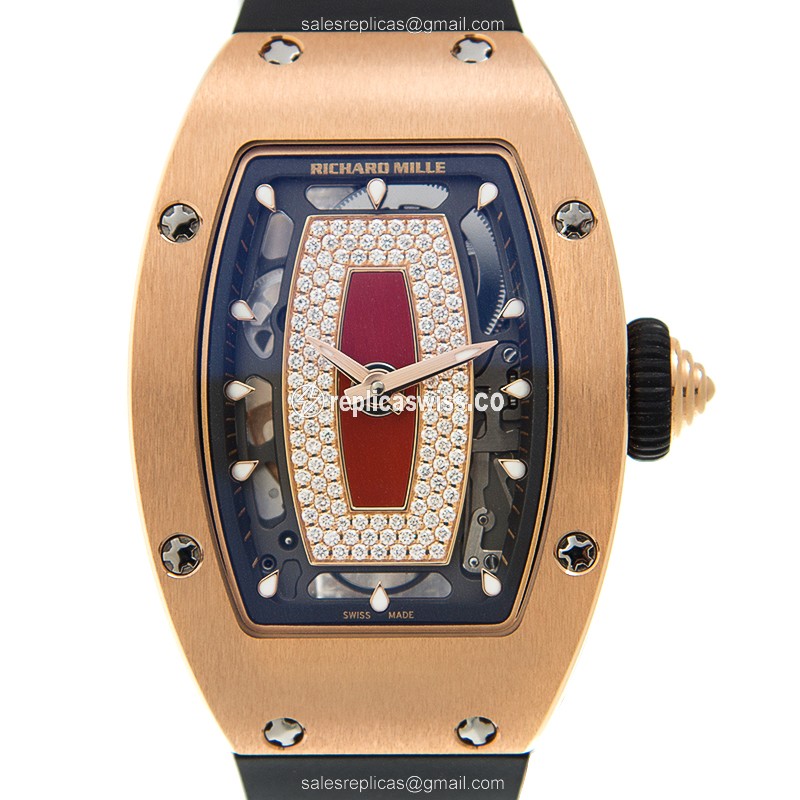 Richard Mille RM07-RG-DIA-RED Automatic 18kt Rose Gold