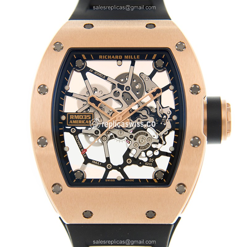 Richard Mille RM35 RG AMERICAS Automatic 18kt Rose Gold