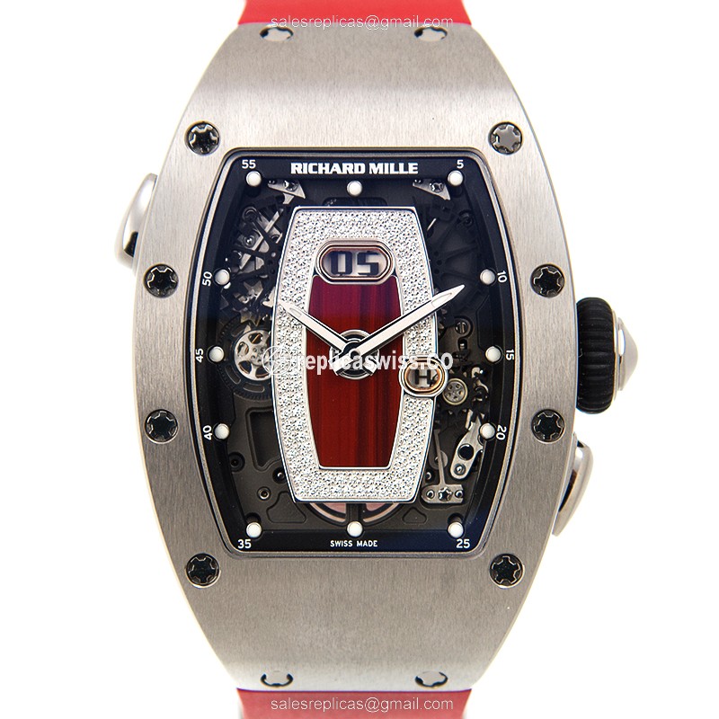 Richard Mille RM37-TITANIUM-RED DIAL Automatic Titanium