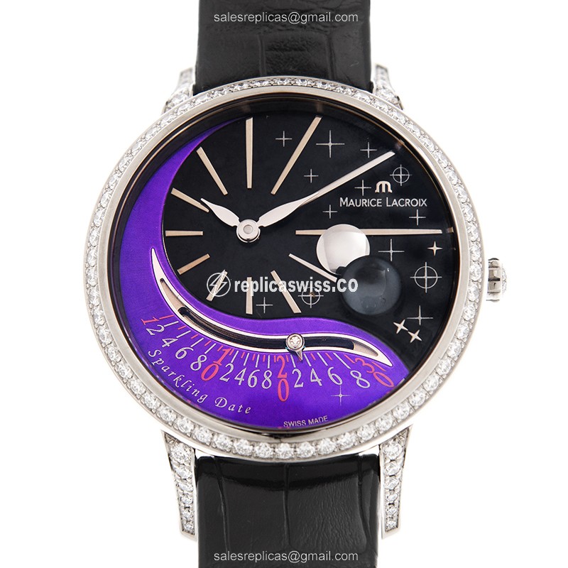 Maurice Lacroix SD6007-WD501-330 STARSIDE Automatic 18kt White Gold & Diamond