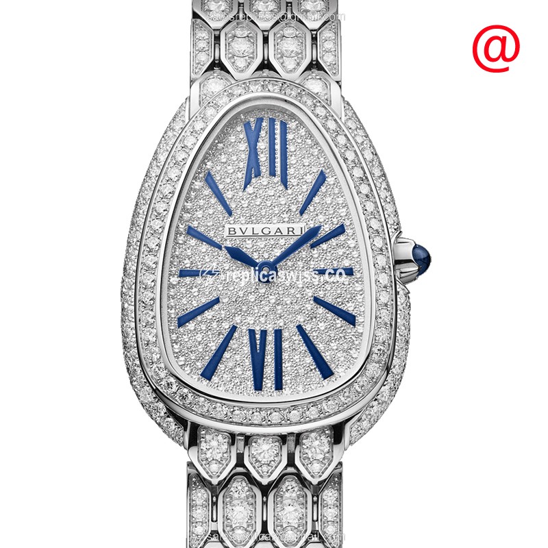 Bulgari 103159 SERPENTI SEDUTTORI Quartz 18kt White Gold & Diamond