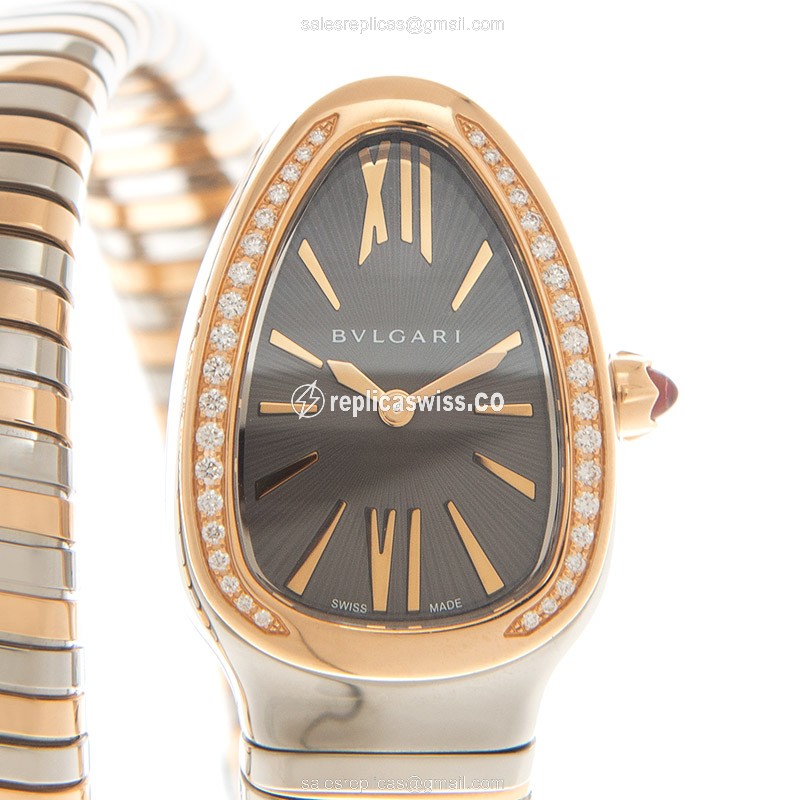 Bulgari 102681 SERPENTI TUBOGAS Quartz 18kt Rose Magic & Diamond