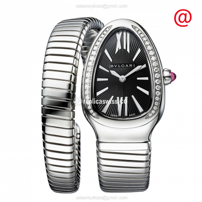 Bulgari 103524 SERPENTI TUBOGAS Quartz Stainless Steel & Diamonds