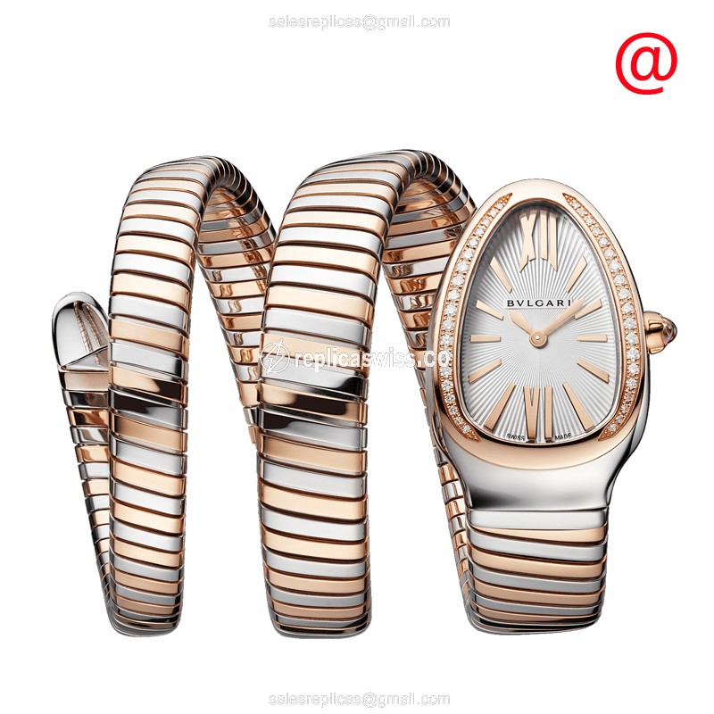 Bulgari 103149 SERPENTI TUBOGAS Quartz 18kt Rose Magic & Diamond