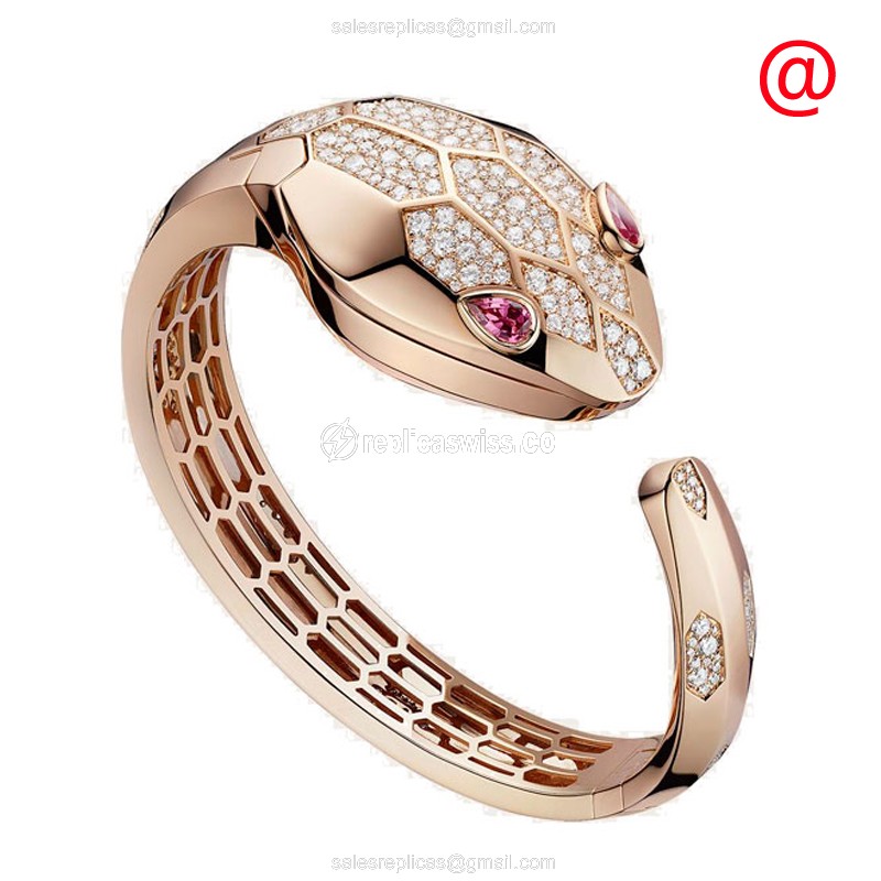 Bulgari 102754 SERPENTI SECRET Quartz 18kt Rose Gold & Diamonds