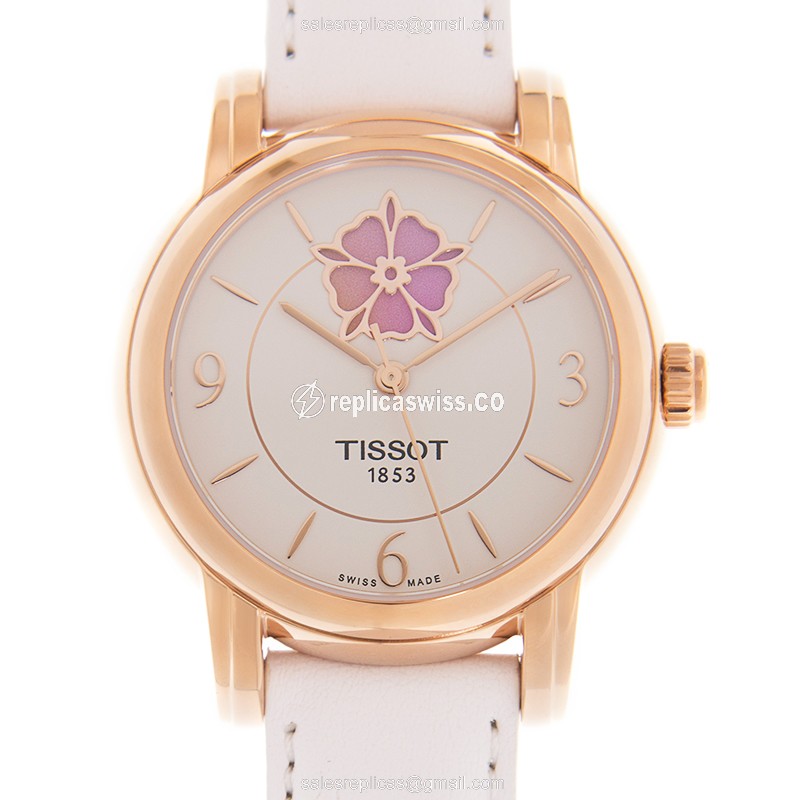 Tissot T050.207.37.017.05 LADY HEART Automatic Gold-Plated & Stainless Steel