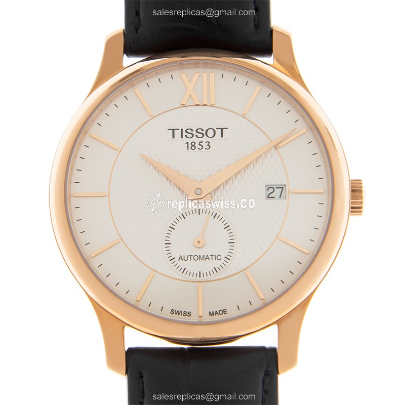 Tissot T063.428.36.038.00 T-TRADITION Automatic Gold-Plated & Stainless Steel