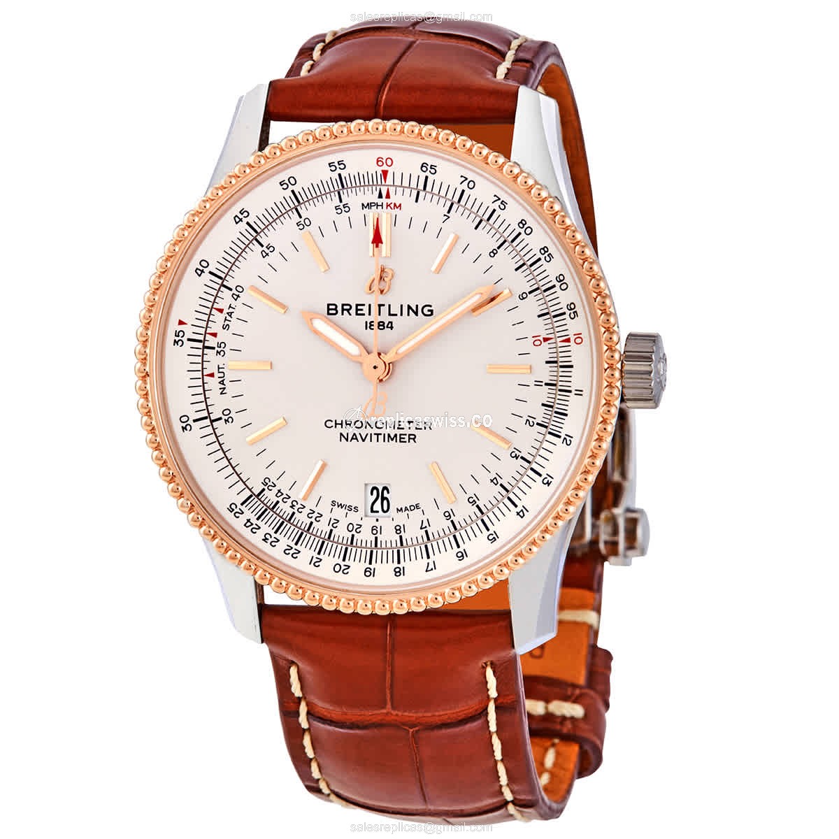 Breitling U17325211G1P2 NAVITIMER 1 Automatic 18kt Rose Gold & Steel