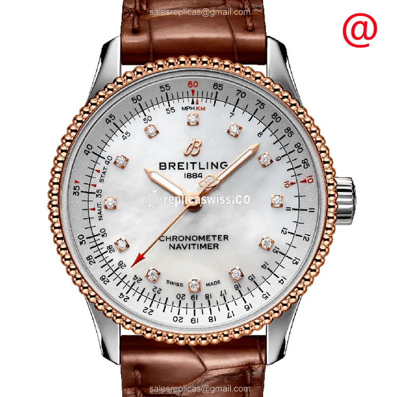 Breitling U17395211A1P2 NAVITIMER 1 Automatic 18kt Rose Gold & Steel