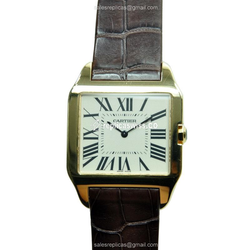 Cartier W2008751 SANTOS Automatic 18kt Yellow Gold