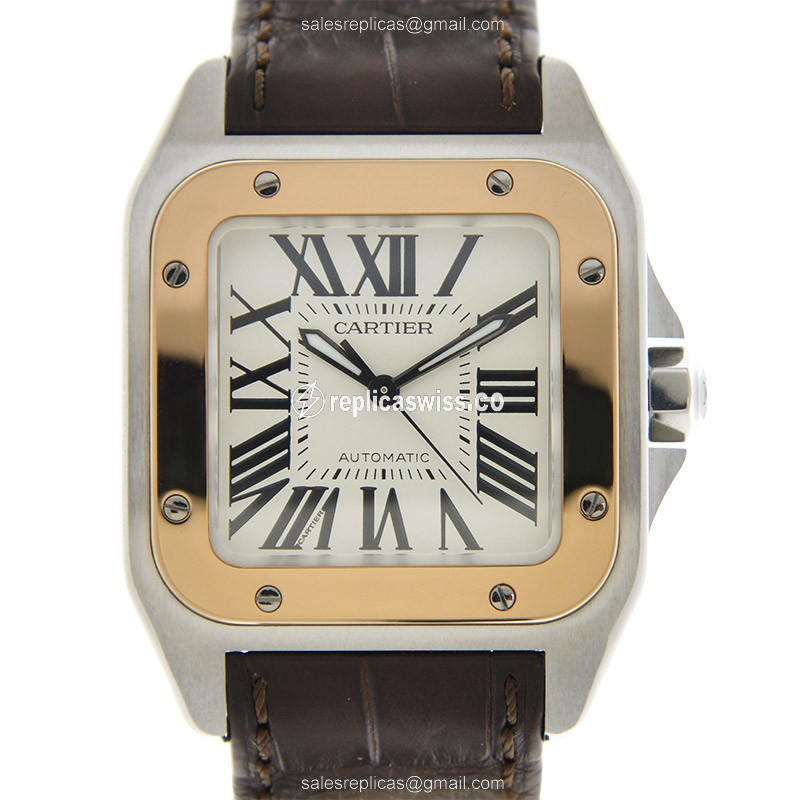 Cartier W20107X7 SANTOS Automatic 18kt Rose Gold