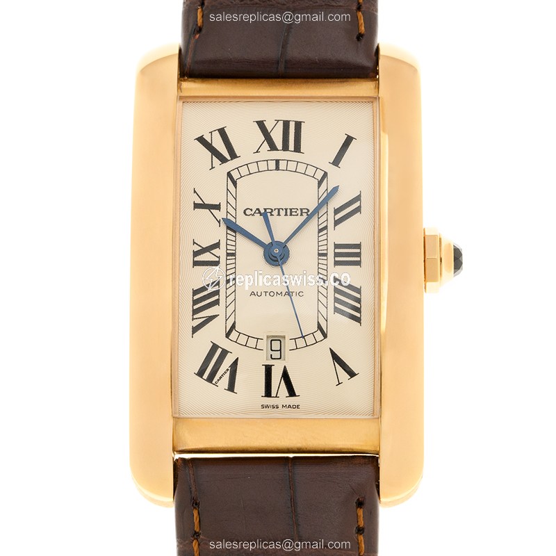 Cartier W2609856 TANK Automatic 18kt Rose Gold