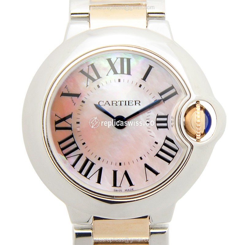 Cartier W2BB0009 BALLON BLEU Quartz 18kt Rose Gold