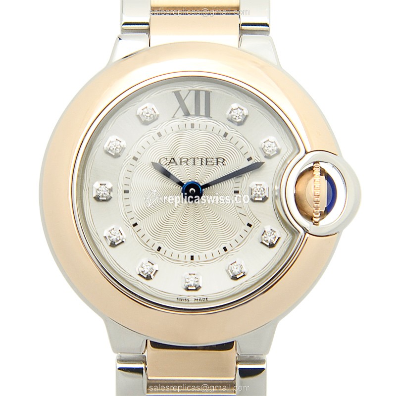 Cartier W3BB0005 BALLON BLEU Quartz 18kt Rose Gold & Steel