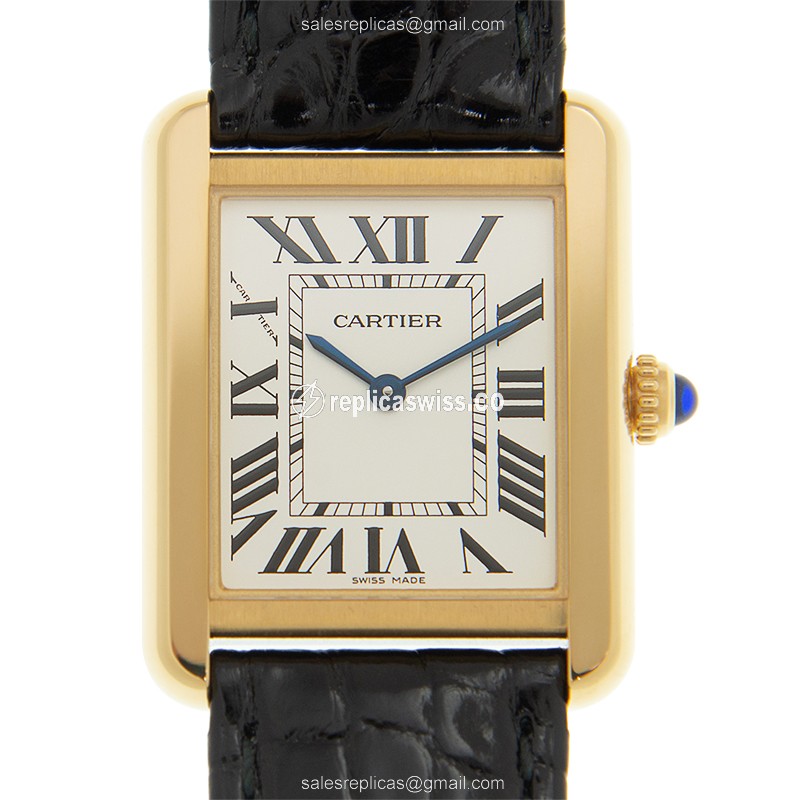 Cartier W5200002 TANK Quartz 18kt Yellow Gold