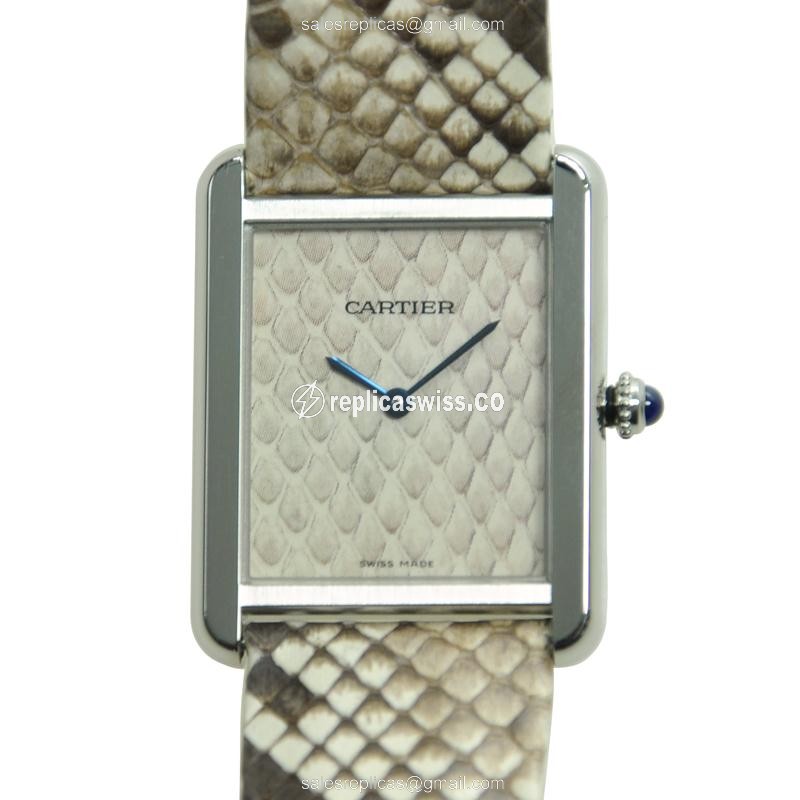 Cartier W5200021 TANK Quartz Stainless Steel