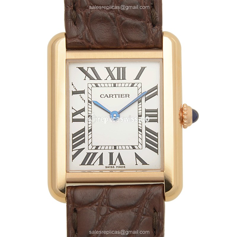 Cartier W5200024 TANK Quartz 18kt Rose Gold