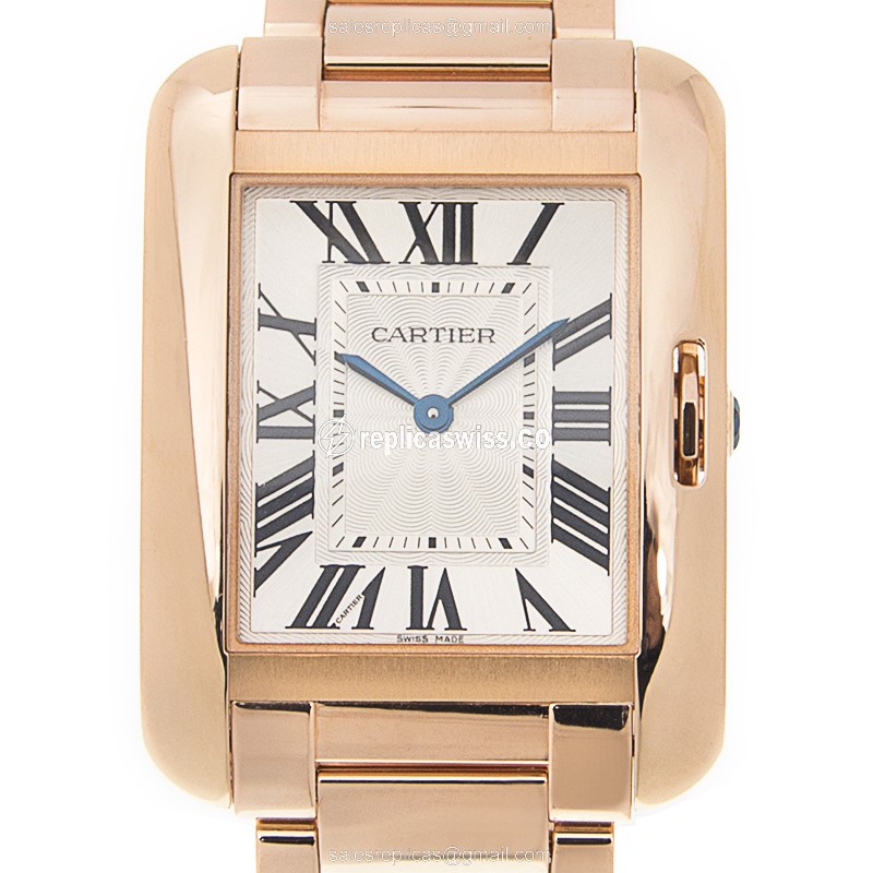 Cartier W5310041 TANK Quartz 18kt Rose Gold