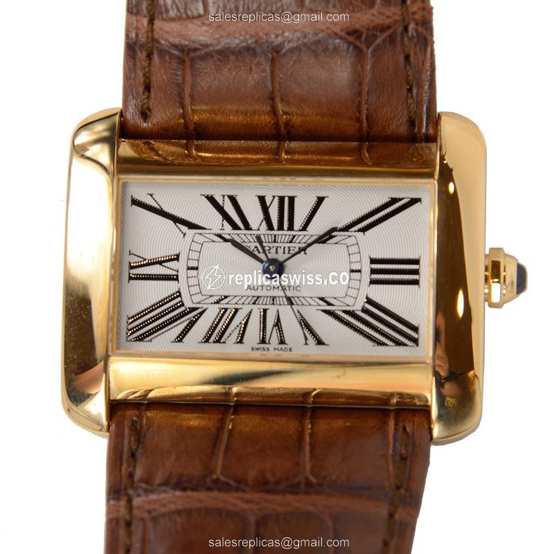 Cartier W6300856 TANK Quartz 18kt Yellow Gold