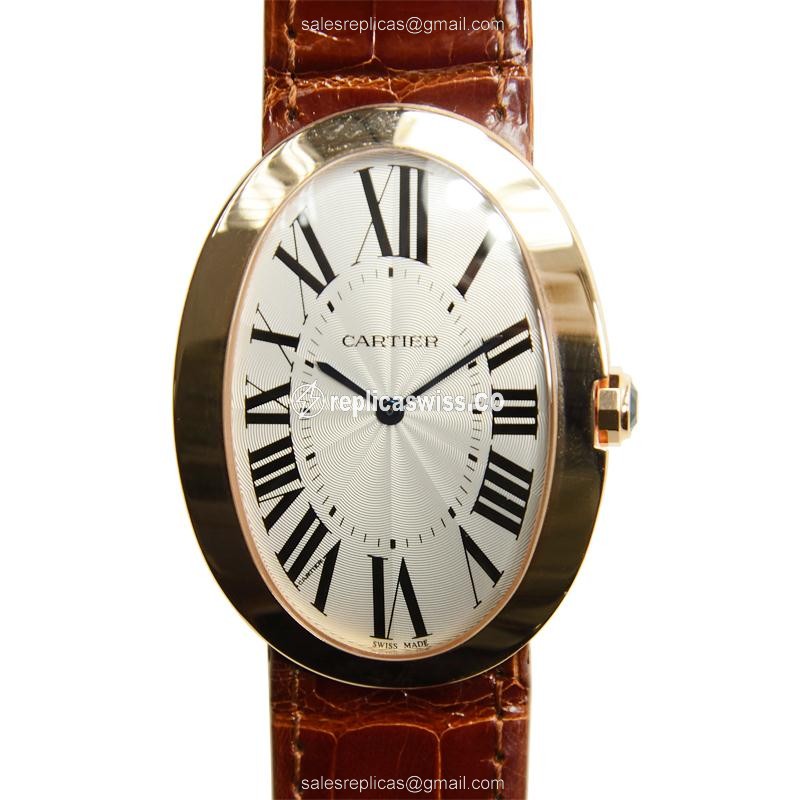 Cartier W8000002 BAIGNOIRE Manual Wind 18kt Rose Gold