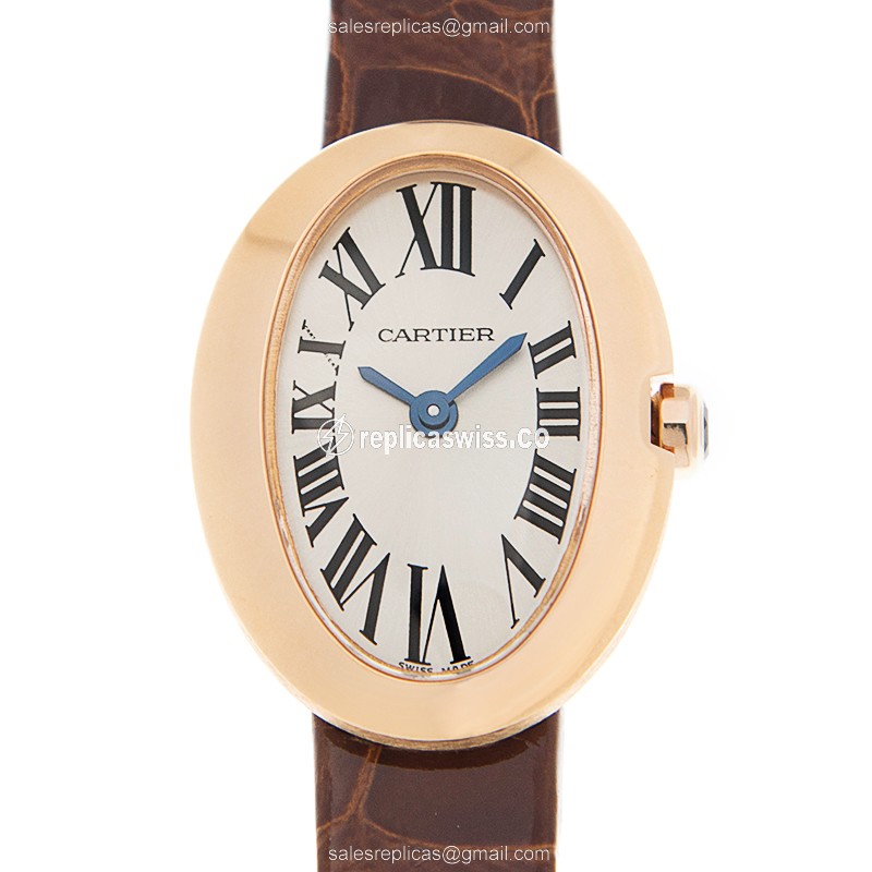 Cartier W8000017 BAIGNOIRE Quartz 18kt Rose Gold