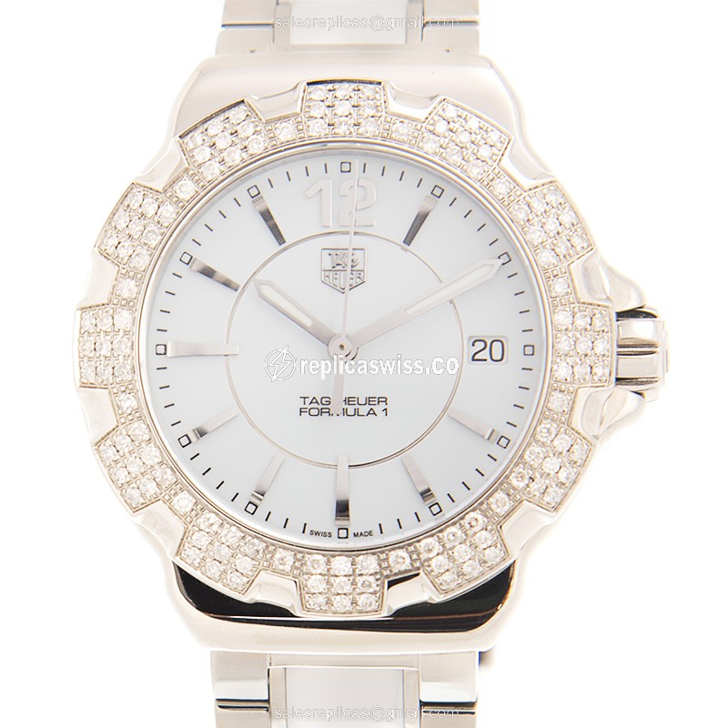 Tag Heuer WAH1218-BA0861 F1 Quartz Stainless Steel & Diamonds