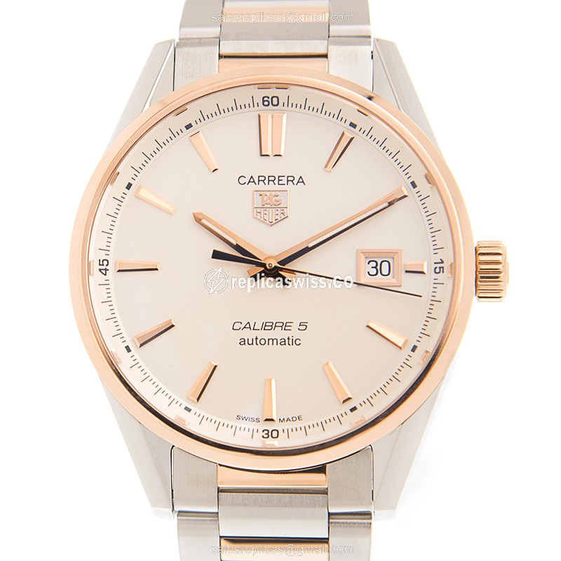 Tag Heuer WAR215D-BD0784 TAG HEUER CARRERA Automatic 18kt Rose Gold & Steel