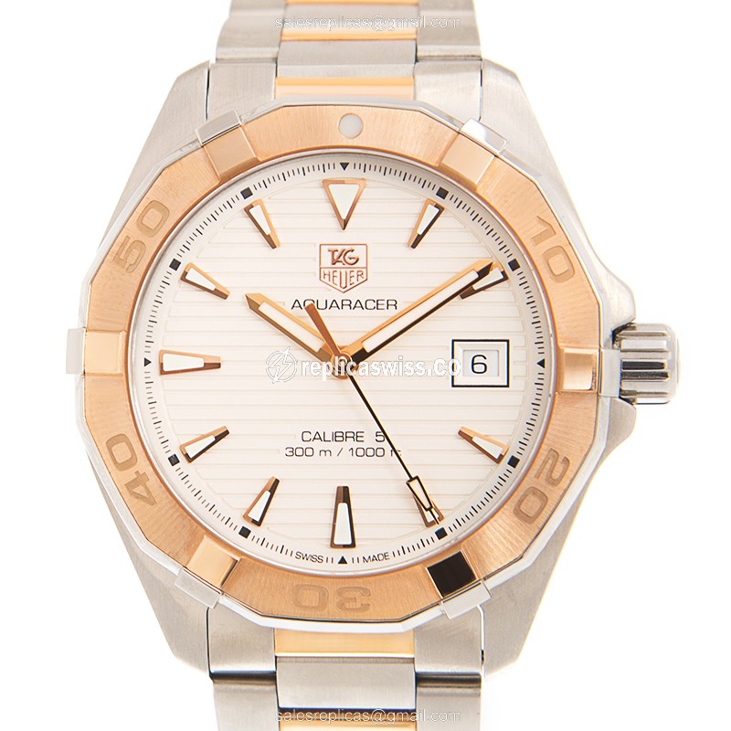 Tag Heuer WAY2150-BD0911 AQUARACER Automatic 18kt Rose Gold & Steel