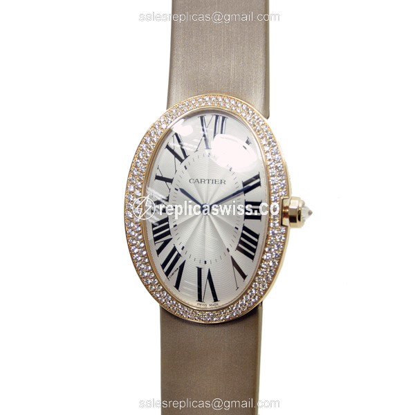 Cartier WB520005 BAIGNOIRE Automatic 18kt Rose Gold & Diamonds