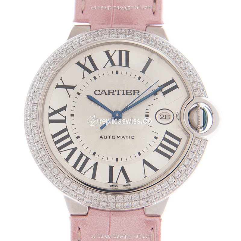 Cartier WE900951 BALLON BLEU Automatic 18kt White Gold & Diamond